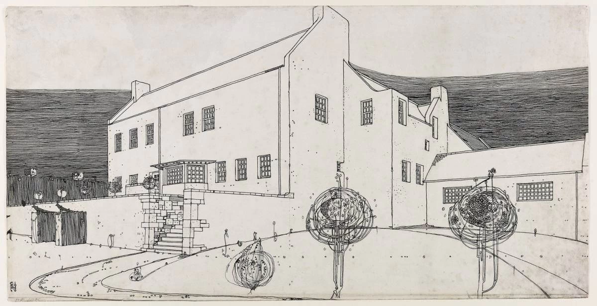 Disegno per 'Windy Hill', 1900 - Hunterian Museum, Glasgow